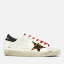 Golden Goose Deluxe Brand Women's Superstar Leather Trainers - White/Black/Animalier