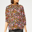 Whistles Women's Cami Elasticated Floral Meadow Top - Pink/Multi