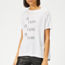 Whistles Women's Je T'aime Logo T-Shirt - White