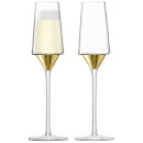 LSA Space Champagne Flutes - Gold (Set of 2)