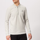 Ted Baker Men's Distres Quarter Zip Sweatshirt - Natural