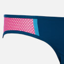 adidas Women's Amphi Hipster Bikini Bottoms - Blue/Pink
