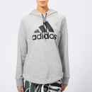 adidas Women's Must Haves Badge of Sport Hoodie - Grey Heather