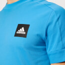 adidas Men's ID Stadium Short Sleeve T-Shirt - Shock Cyan