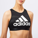 adidas Women's Halter 2.0 Logo Bra - Black
