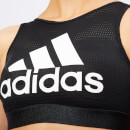 adidas Women's Halter 2.0 Logo Bra - Black