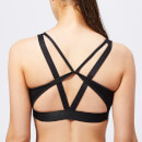adidas Women's Halter 2.0 Logo Bra - Black