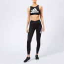 adidas Women's Halter 2.0 Logo Bra - Black
