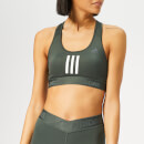 adidas Women's Don't Rest 3 Stripes Bra - Legend Ivy