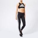 adidas Women's Believe This Solid 3 Stripes Tights - Black