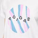 adidas Women's All Over Print Pack Short Sleeve T-Shirt - White