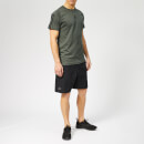 adidas Men's MH 3 Stripe Short Sleeve T-Shirt - Legend Ivy/White