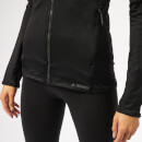 adidas Women's Trace Rocker Hooded Fleece Jacket - Black