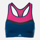 adidas Women's Don't Rest Swim Crop Top - Blue/Pink