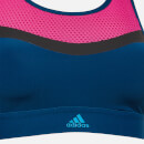 adidas Women's Don't Rest Swim Crop Top - Blue/Pink