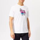 PS Paul Smith Men's Regular Fit Zebra T-Shirt - White