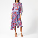 Preen By Thornton Bregazzi Women's Helen Dress with Blue Slip - Red/Blue Pavement