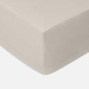 in homeware 200 Thread Count 100% Cotton Fitted Sheet - Natural