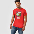 Nintendo Super Mario Happy Holidays Mario Men's Christmas T-Shirt - Red