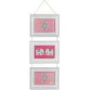 Sass & Belle Triple Hanging Wooden Photo Frame