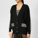 Christopher Kane Women's Crystal Band Cardigan - Black