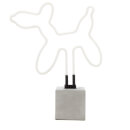 Exclusive Balloon Dog Neon Light - Concrete Base