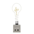 Exclusive Lightbulb Neon Light - Concrete Base