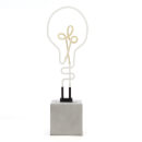 Exclusive Lightbulb Neon Light - Concrete Base