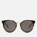 McQ Alexander McQueen Women's Oval Frame Acetate Sunglasses - Brown