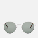 Saint Laurent Women's Metal Round Sunglasses - Silver