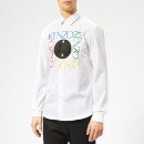 KENZO Men's Slim Fit Logo Shirt - White