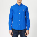 KENZO Men's Casual Fit Poplin Shirt - Cobalt