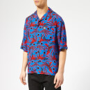 KENZO Men's Phoenix Print Viscose Shirt - Blue
