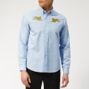 KENZO Men's Jumping Tiger Oxford Shirt - Light Blue