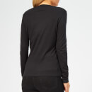 Guess Women's Long Sleeve Icon T-Shirt - Jet Black