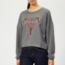 Guess Women's Icon Beads Sweater - Medium Charcoal