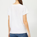 Guess Women's Velvet Logo T-Shirt - Optic White