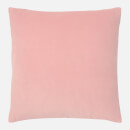 in homeware Feather Filled Velvet Cushion - Pink