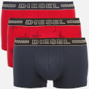 Diesel Men's Damien Three Pack Boxer Shorts - Red