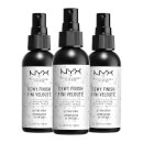 NYX Professional Makeup Dewy Setting Spray x 3 (Worth £21.00)