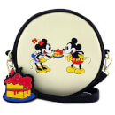 Loungefly Disney Mickey Mouse Mickey and Minnie Cake Cross Body Bag