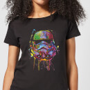 Star Wars Paint Splat Stormtrooper Women's T-Shirt - Black