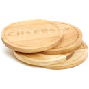 Jamie Oliver Bar Coasters - Acacia (Set of 4)