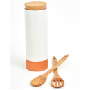 Jamie Oliver Pasta Holder with Spoons - Cool Grey