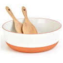 Jamie Oliver Salad Bowl with Servers - Cool Grey