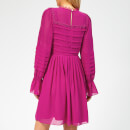 Ted Baker Women's Arrebel Lace Trim Volume Sleeve Dress - Bright-Pink