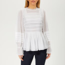 Ted Baker Women's Roobee Pintuck Detailing Long Sleeve Top - White