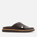 Clarks Women's Trace Drift Leather Cross Front Sandals - Black