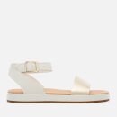Clarks Women's Botanic Ivy Flat Sandals - Cream Combi