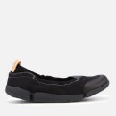 Clarks Women's Tri Adapt Nubuck Flats - Black